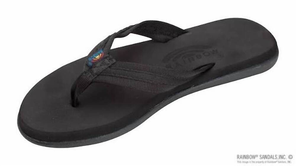 NEW RAINBOW SANDALS women's solid molded sandal in black